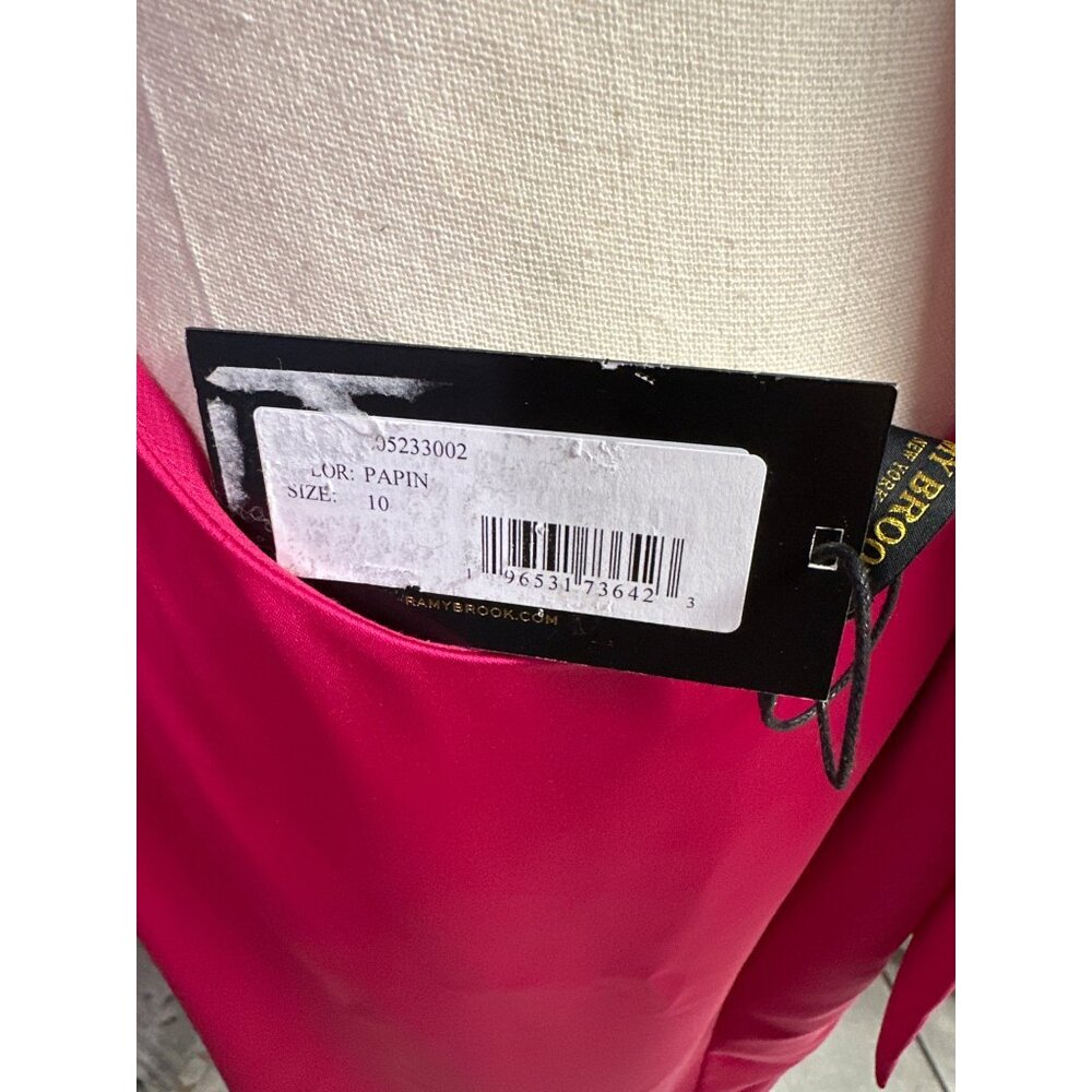 Ramy Brook Hot Pink Halter Backless Mini Dress - Picture 4 of 8